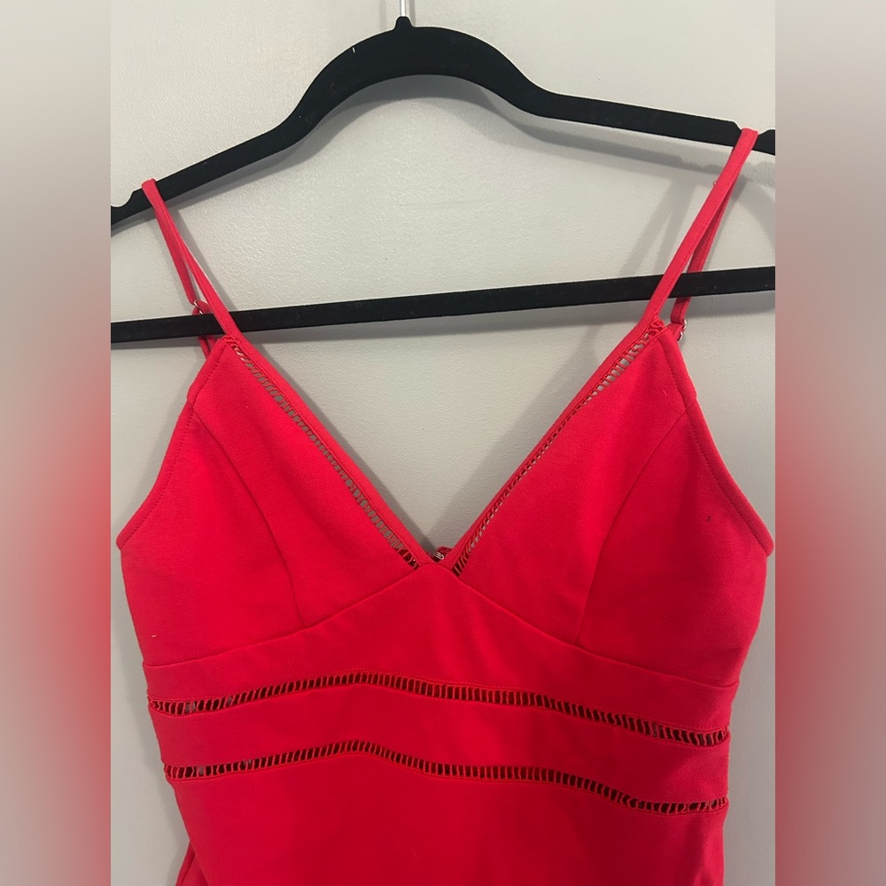 Lulus Cocktails and Confidence Red Crochet Bodycon Mini Dress - Picture 7 of 9